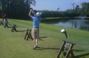 Nick at the Driving Range
